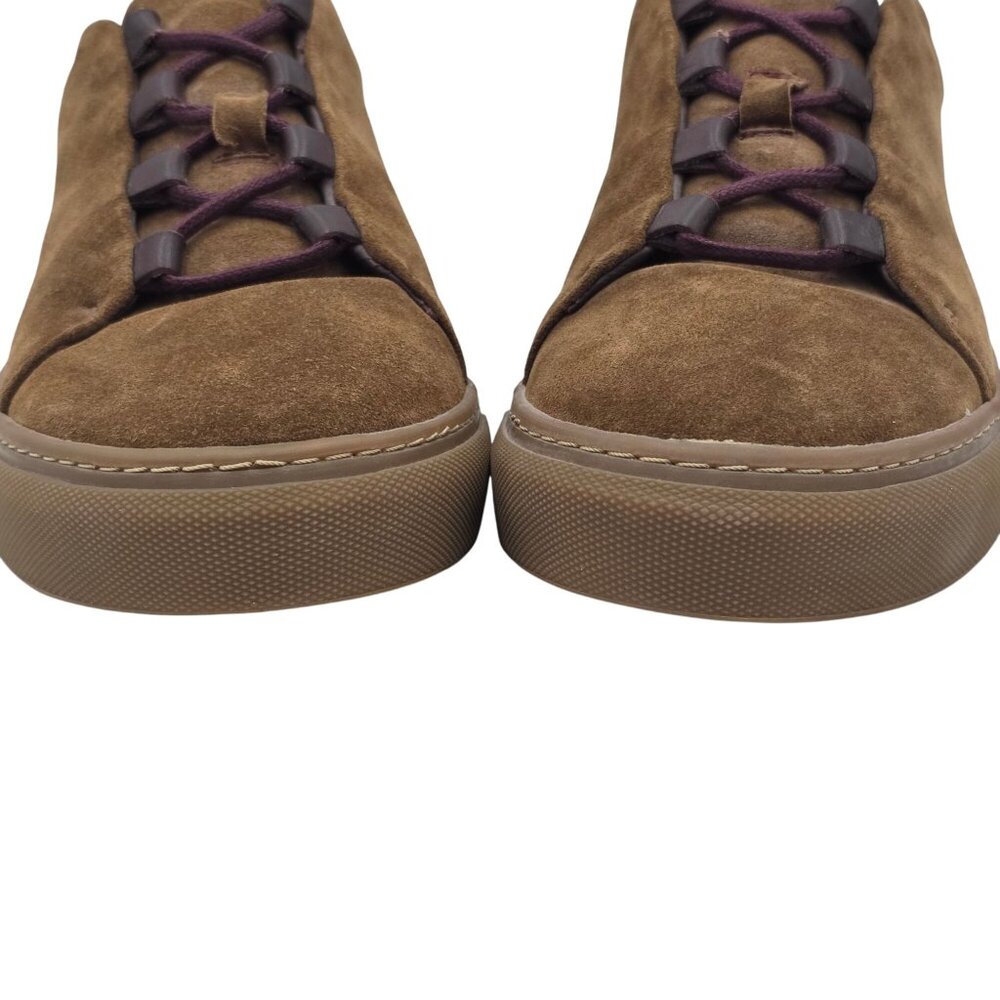Worn Once? Noah Waxman Essex Sneakers Men 9.5 Brown Leather Casual Fashion Shoes - Picture 12 of 12